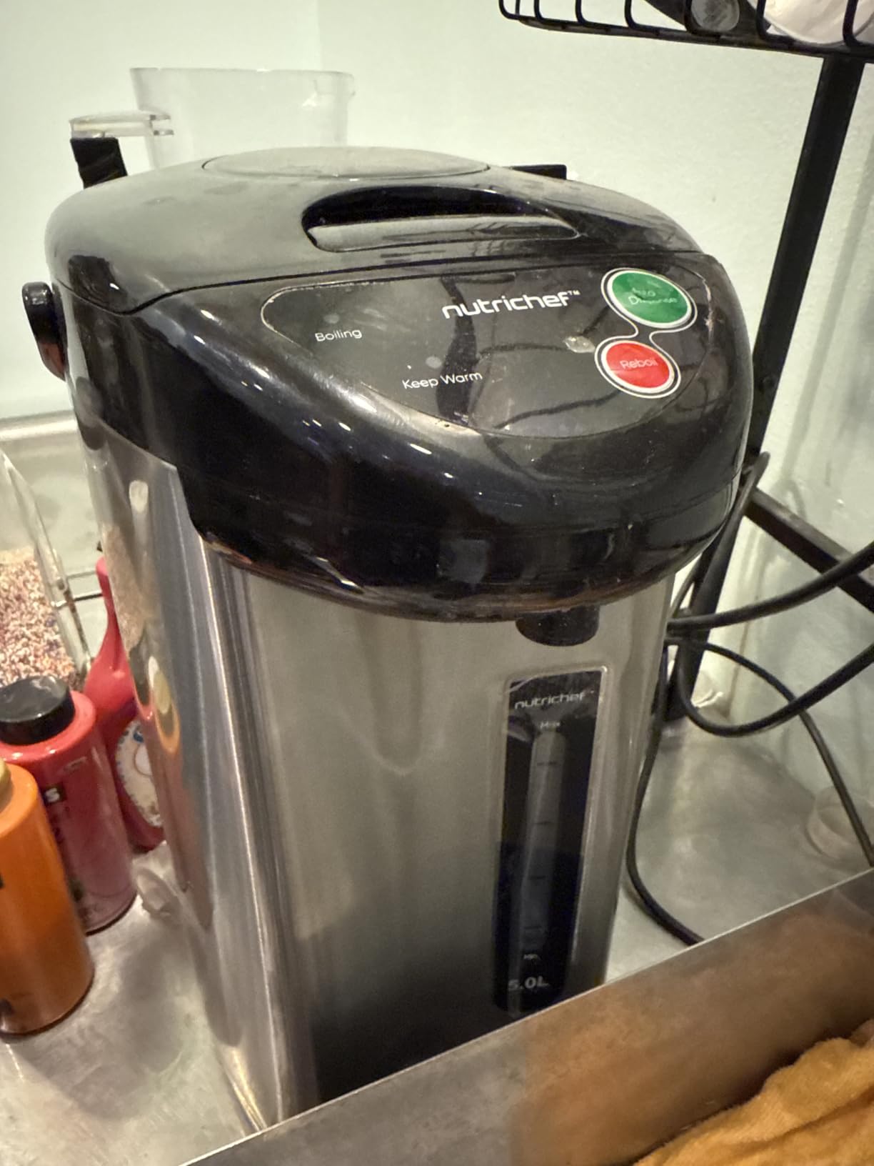 NutriChef Hot Water Urn Pot Insulated Stainless Steel,Auto & Manual Dispense,Auto Boiler,Safety Lock Shutoff 3.38 QT /3.2L - Auto Boiler Shut Off - PKWK43 customer photo 2