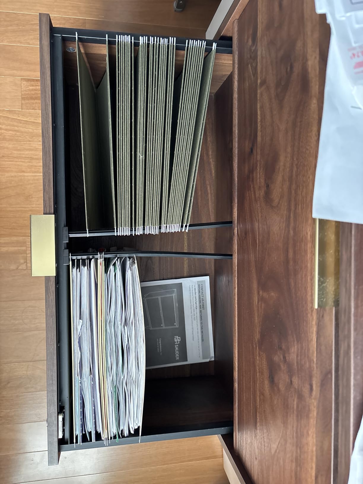 Sauder Clifford Place Lateral File Cabinet, Grand Walnut Finish customer photo 2