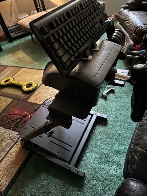 Slendor Racing Steering Wheel Stand for Logitech G920, G25, G27, G29 Wheel, Sim Racing Stand Driving Simulator Cockpit Pedal and Shifters Not Included. customer photo 1