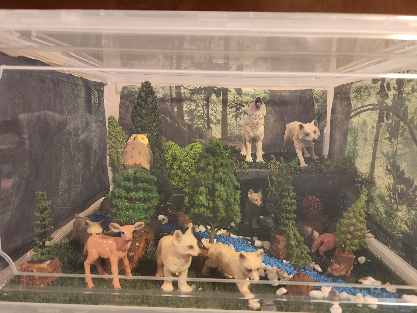 NWFashion 9 Bags Total 300Gram Scenery Basing Material Kit Stone,Snow,Grass,Moss Stick,River,Desert customer photo 2
