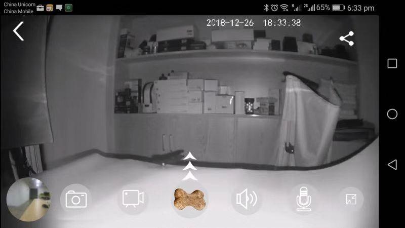 SKYMEE Dog Camera Treat Dispenser, WiFi Full HD Pet Camera with Two-Way Audio and Night Vision, Compatible with Alexa customer photo 1
