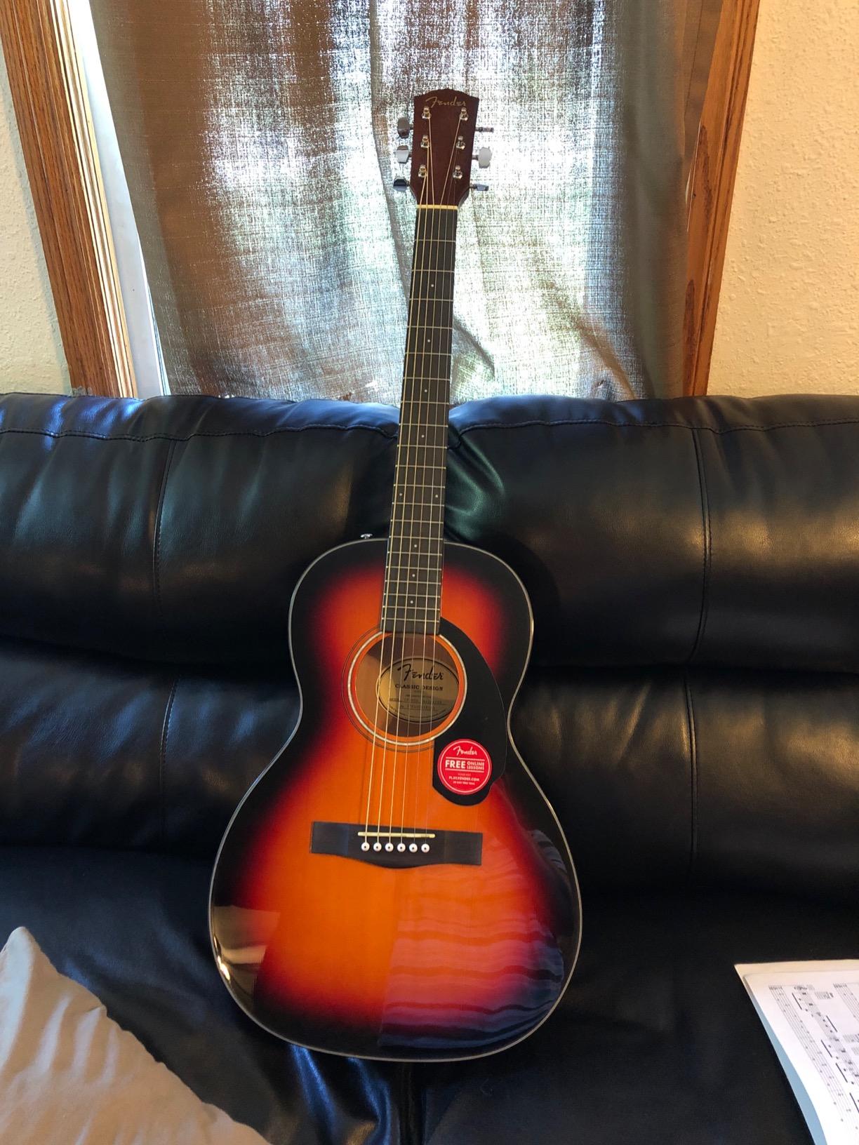 Fender CP-60S Parlor Acoustic Guitar - 3-Color Sunburst customer photo 2