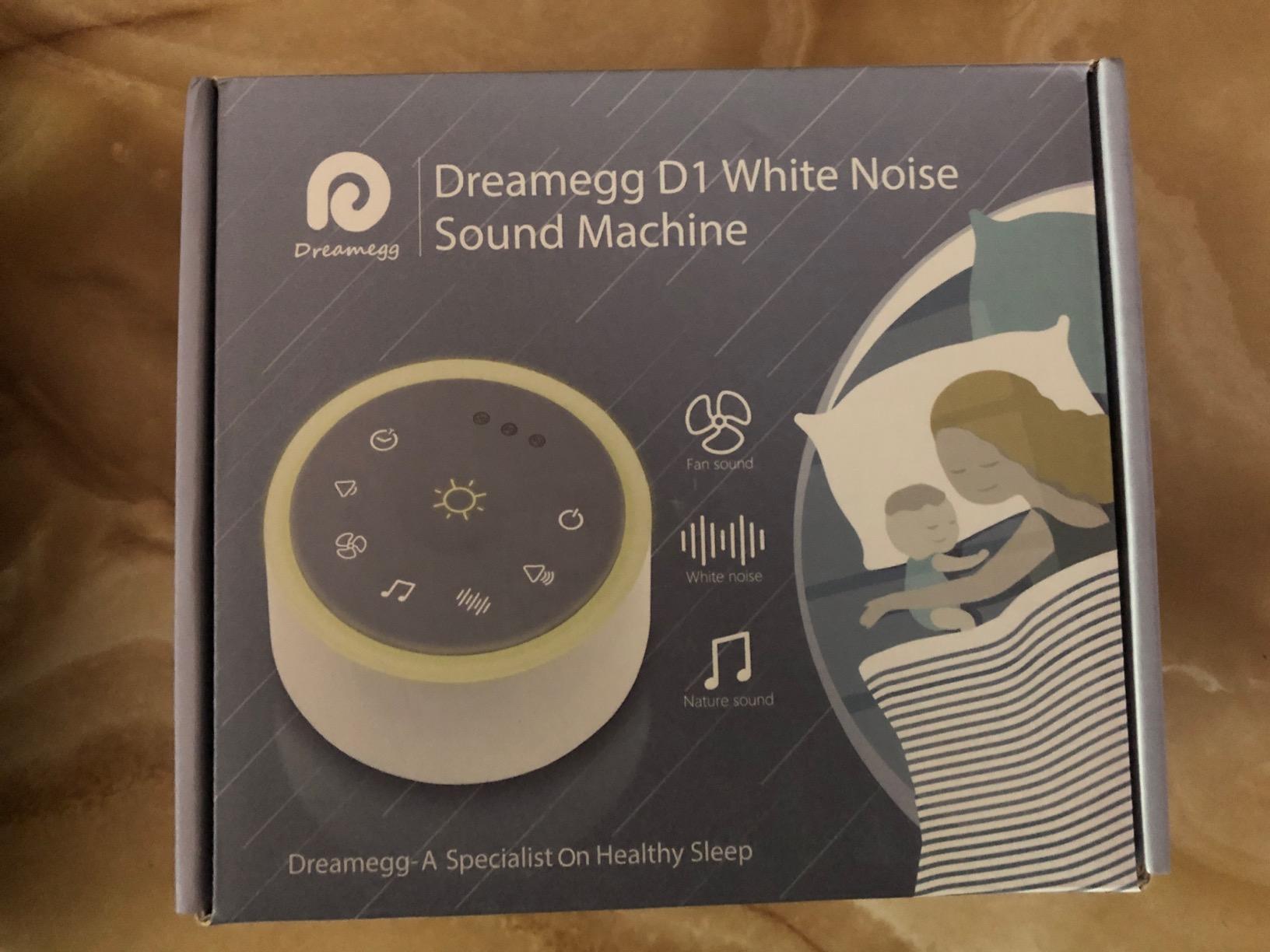 Dreamegg D1 Sound Machine Baby - White Noise Machine for Baby with Night Light, 24 High Fidelity Sounds, Timer & Memory Feature, Noise Machine with Nursery Lamps for Adults, Home, Office (White) customer photo 2