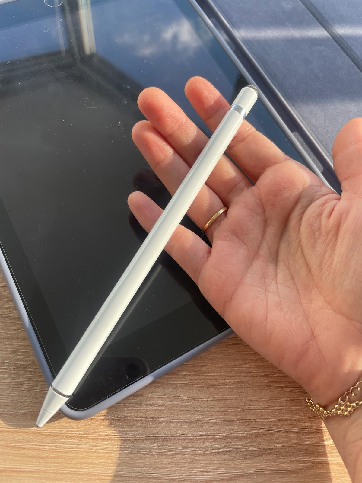 Active Stylus Pen Compatible for iOS&Android Touch Screens, Pencil with Dual Touch Function,Rechargeable Stylus for iPad/iPad Pro/Air/Mini/iPhone/Cellphone/Samsung/Tablet Drawing&Writing customer photo 2