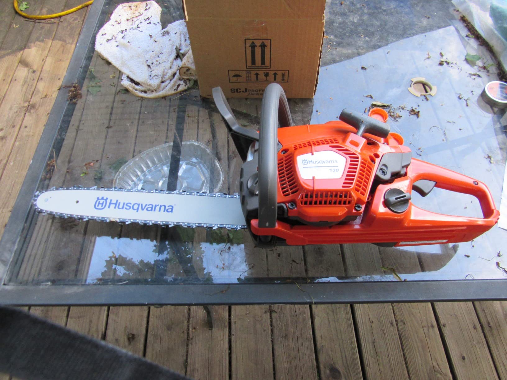 Husqvarna 130 Gas Powered Chainsaw, 38-cc 2-HP, 2-Cycle X-Torq Engine, 16 Inch Chainsaw with Automatic Oiler customer photo 2