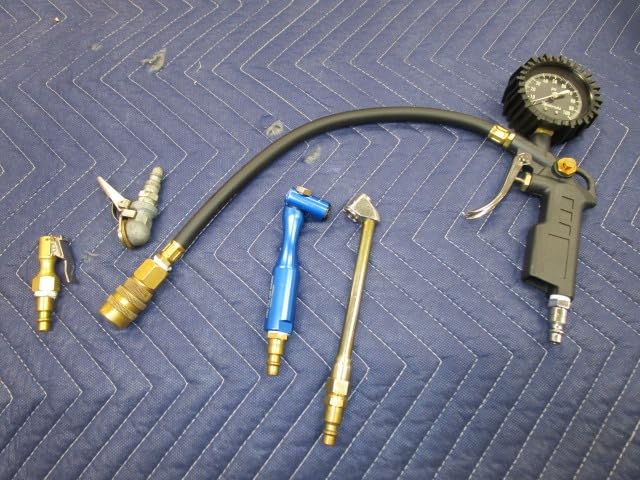 AstroAI Tire Pressure Gauge with Inflator, 100 PSI-ANSI B40.1 Accurate, Large 2.5