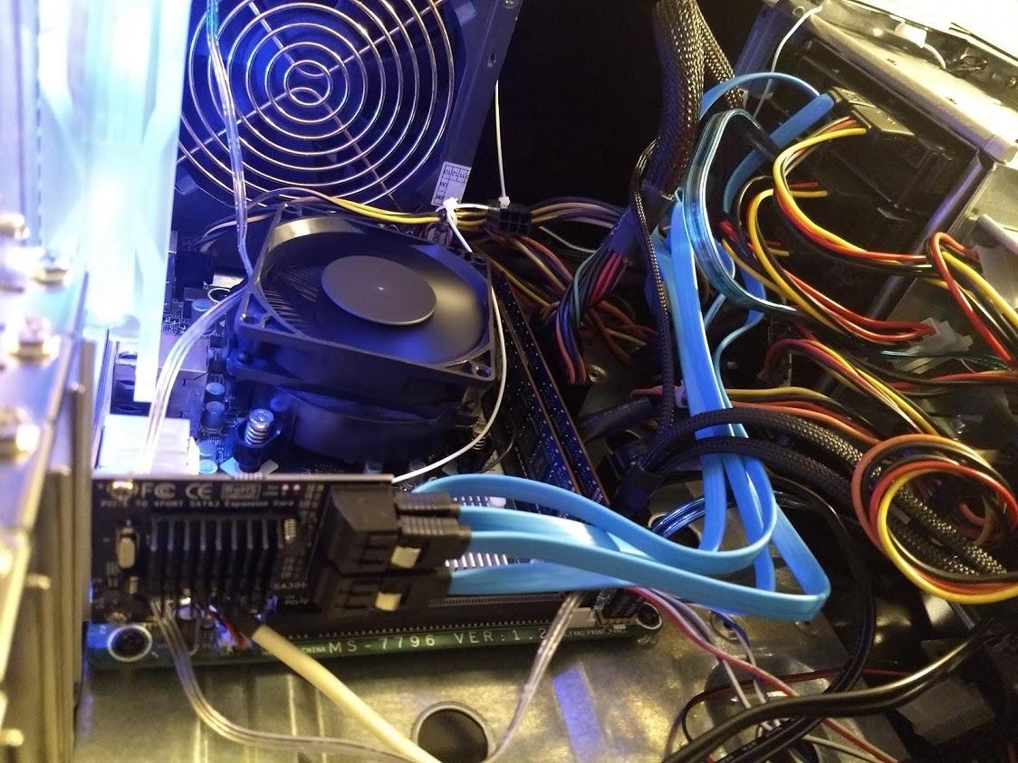 SATA Card PCIE 3.0, 4 Port with 4 Cables, Controller Expansion Card with Low Profile Bracket, Non-Raid, Boot as System Disk, Support 4 SATA 3.0 Devices customer photo 1