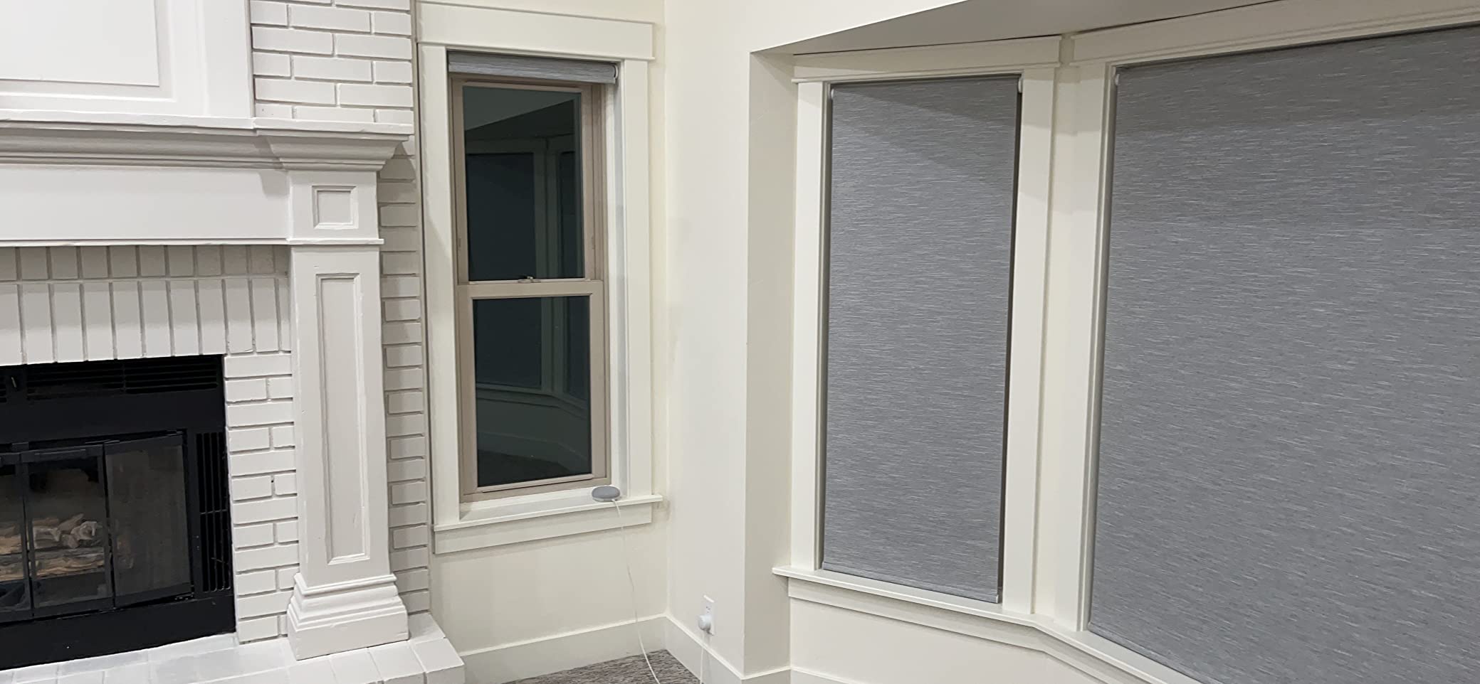 Graywind Motorized Light Filtering Shades Compatible with Alexa Google Rechargeable Remote Control Smart Blinds Automatic Window Shade with Valance for Home Office, Custom Size (Linen Beige) customer photo 1