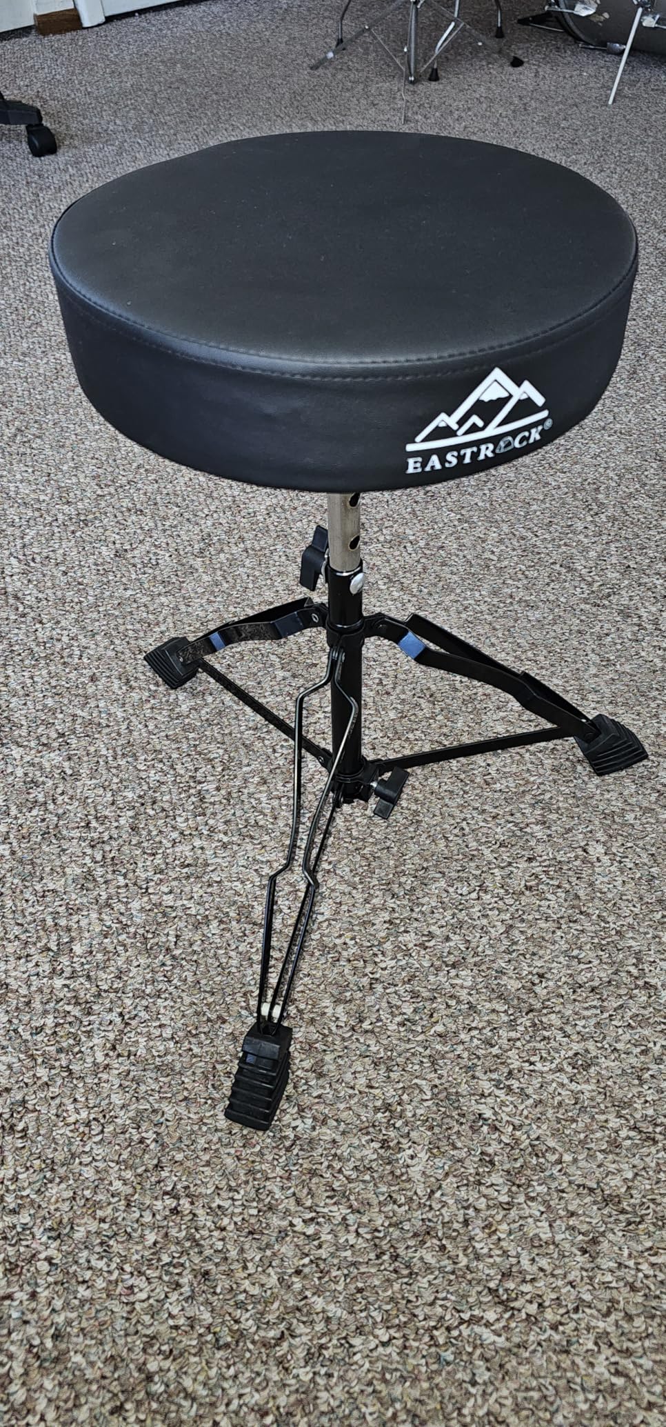 EASTROCK Drum Throne, Padded Drum Seat Drumming Stools with Anti-Slip Feet customer photo 1