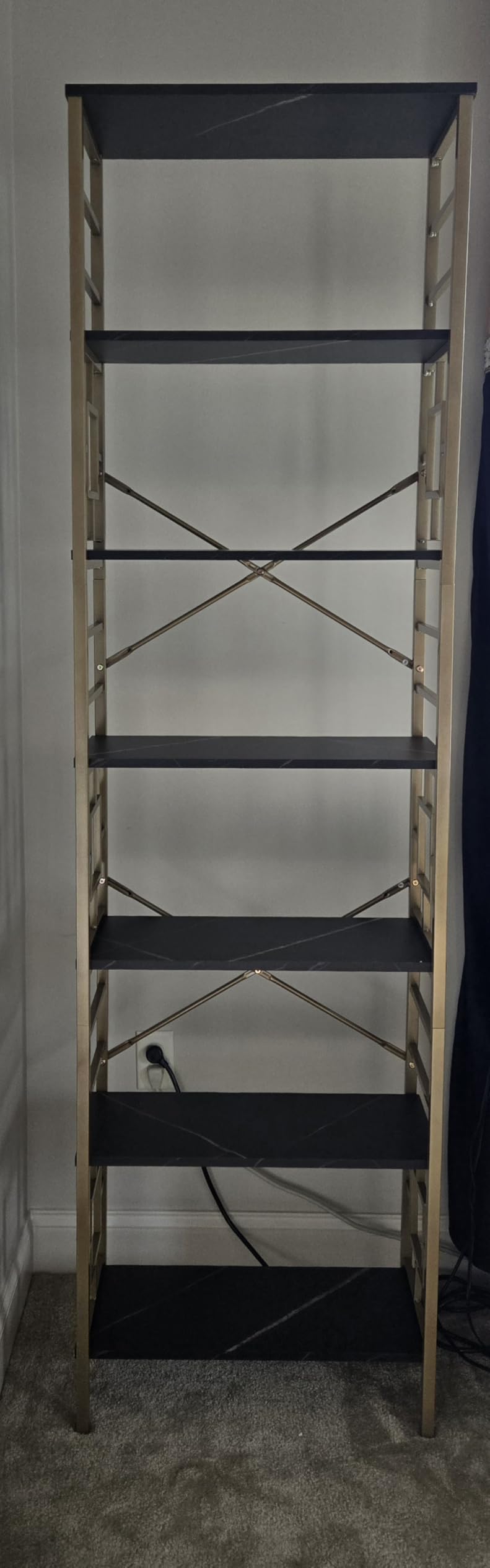 HOMISSUE Tall Bookshelf, 84 Inch Industrial Bookshelf with Metal Frame and Open Shelves, 7 Tier Metal Bookshelves and Bookcases customer photo 1