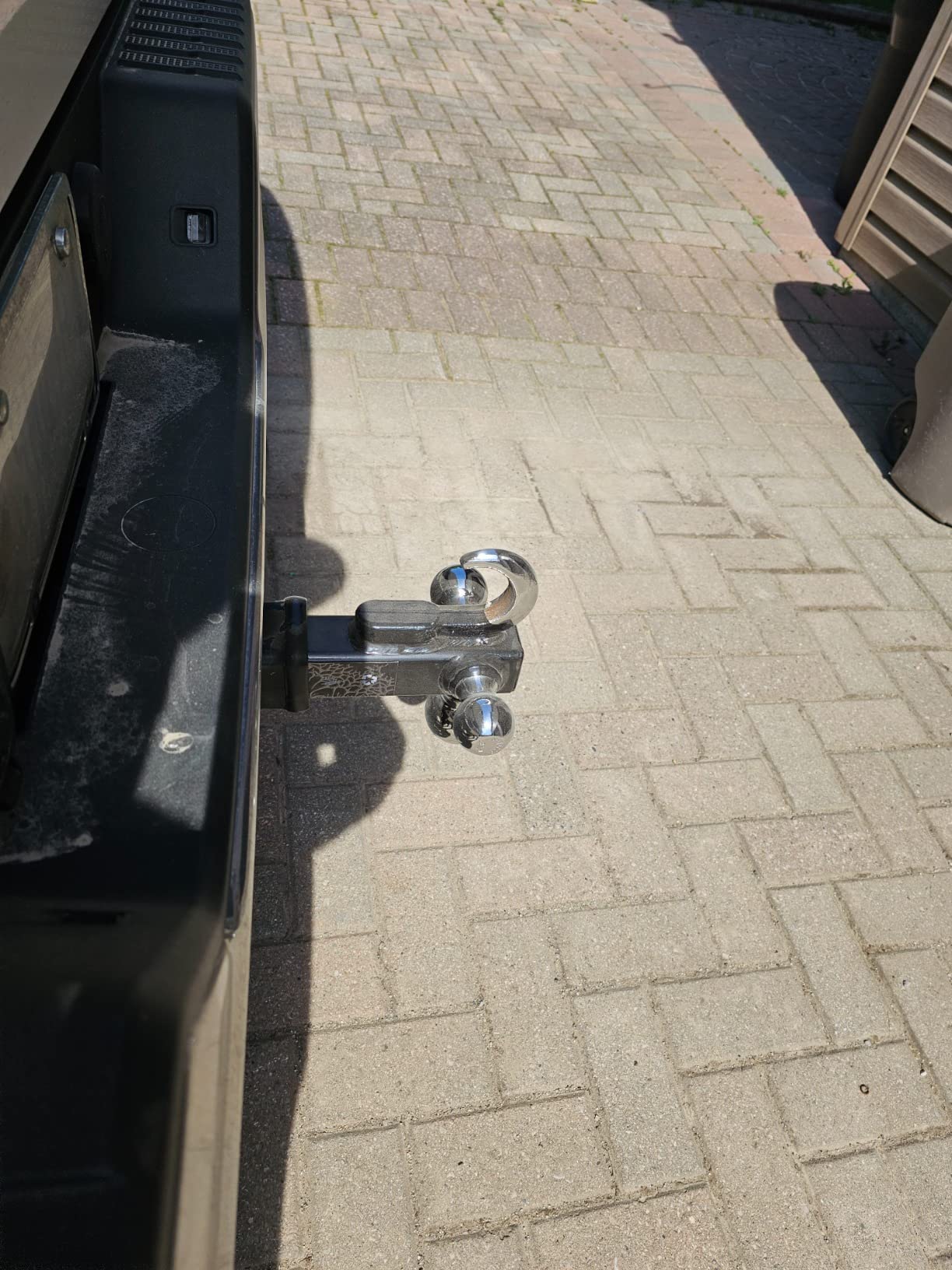 ORCISH Trailer Hitch Tri-Ball Mount with Tow Hook & Pin, Chrome Trailer Ball Sizes 1-7/8