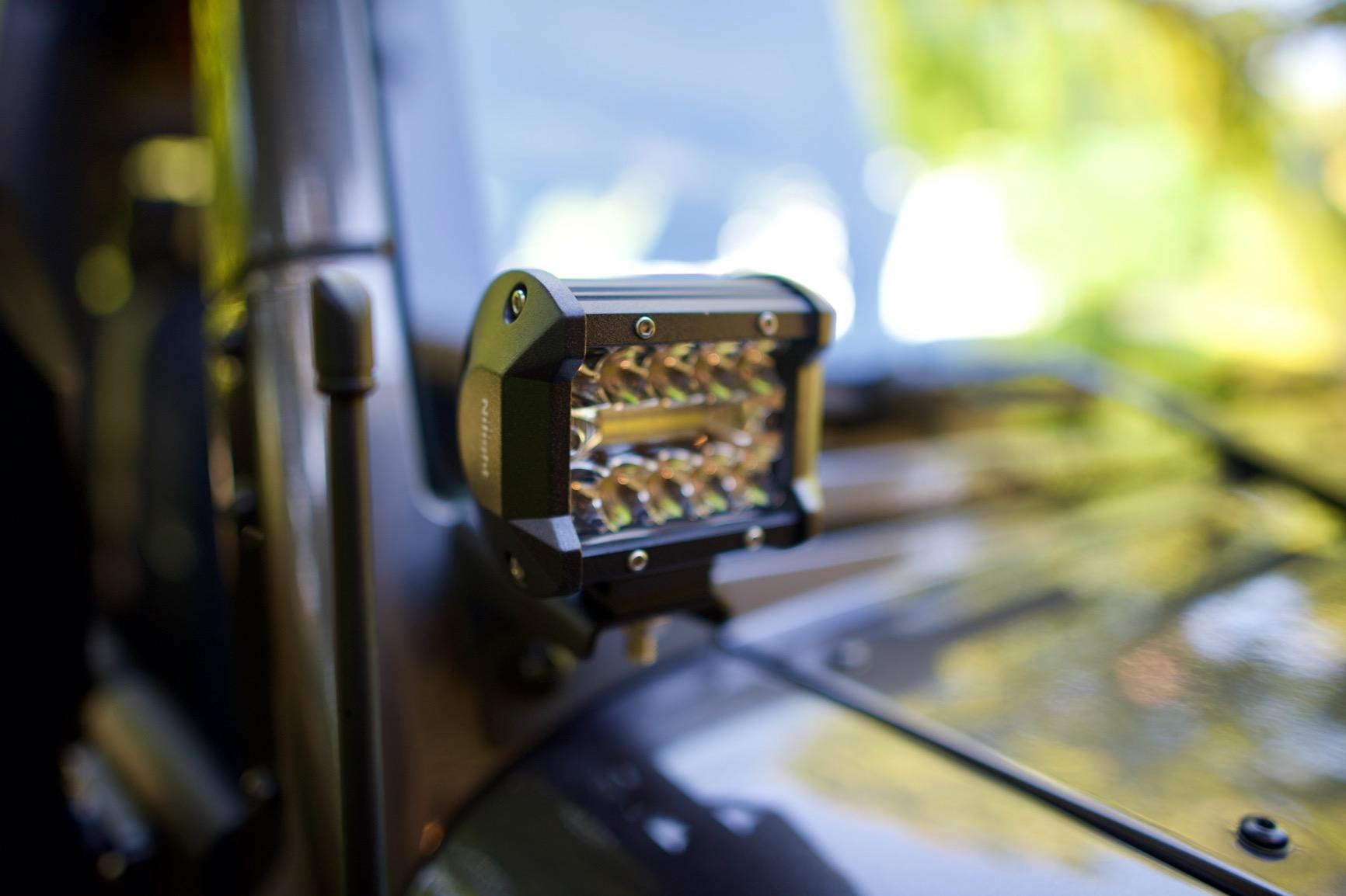 Nilight 20 Inch 420W Triple Row Flood Spot Combo Led Light Bar 4PCS 4Inch 60W LED Pods Driving Boat Lights Led Off Road Trucks Lights, 2 Years Warranty (ZH415), Black customer photo 2