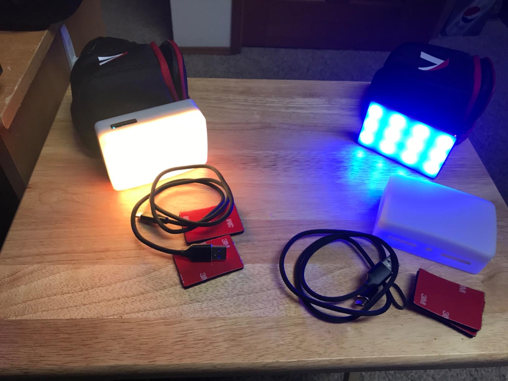Aputure Amaran MC RGBWW Mini On Camera Video Light, 3200K-6500K, CRI/TLCI 96+, HSI Mode, Support Magnetic Attraction, App with USB-C PD and Wireless Charging customer photo 2