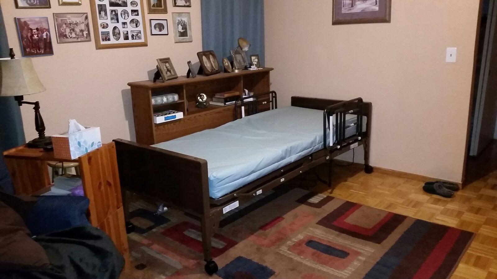 Full Electric Bariatric Hospital Bed with T-Rails Included - Extra Wide, Heavy Duty - 80
