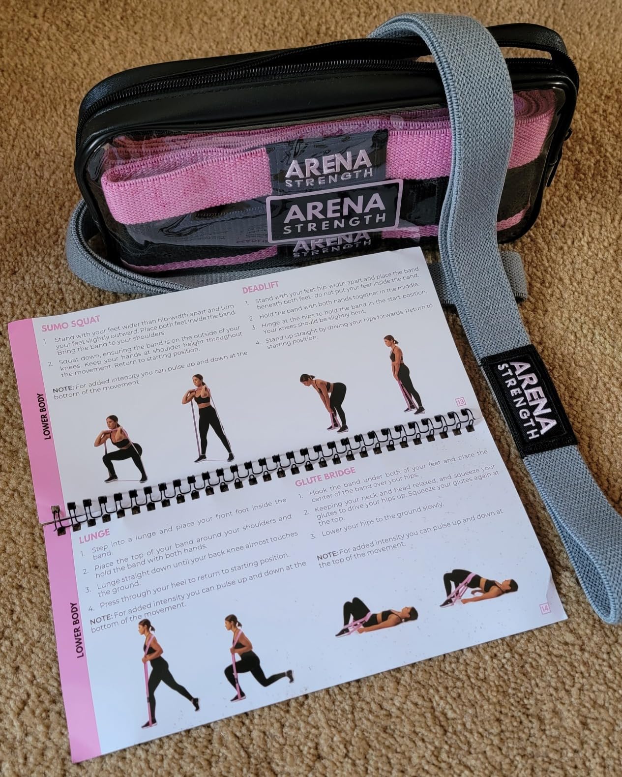 Arena Strength Long Fabric Full Body Resistance Bands Set of 4 and Pull Up Assistance Bands | Cloth Resistance Bands Loop with Fabric Exercise Resistance Bands Workout Guide customer photo 1