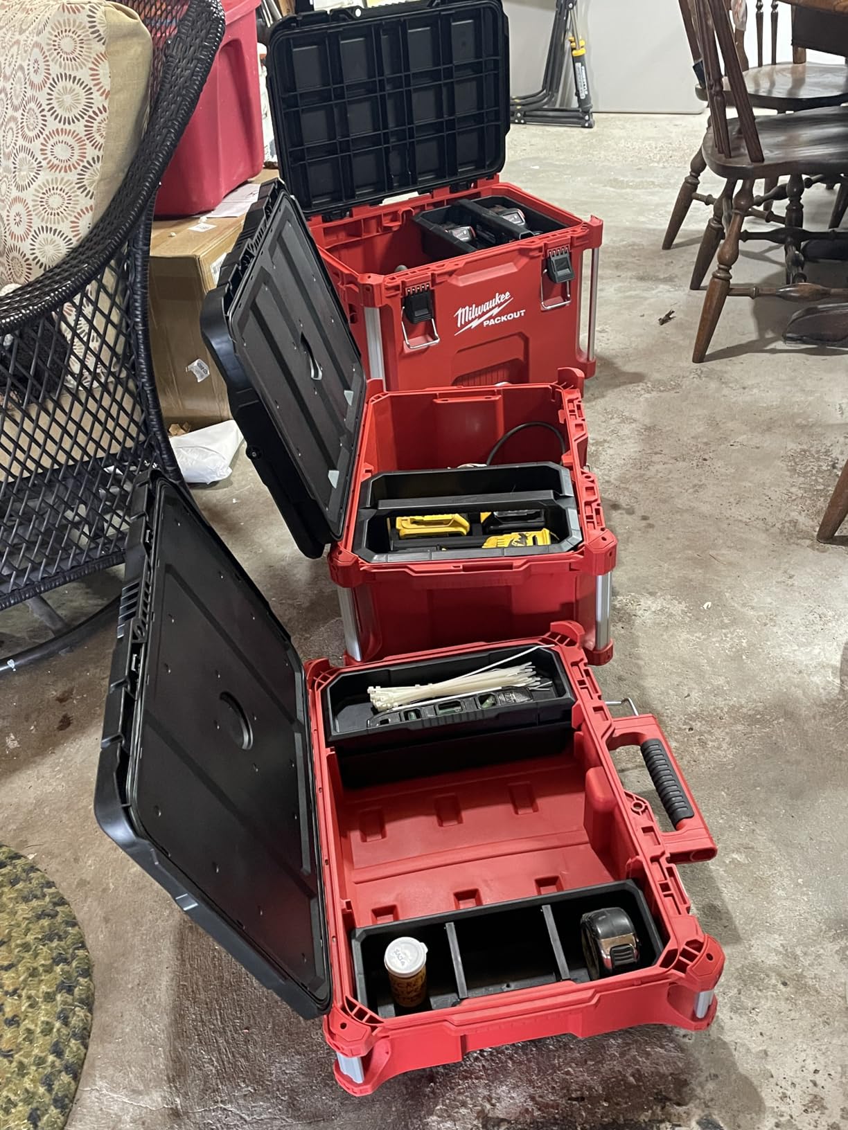 Packout Rolling Modular Stackable Tool Box Storage System, Red customer photo 1