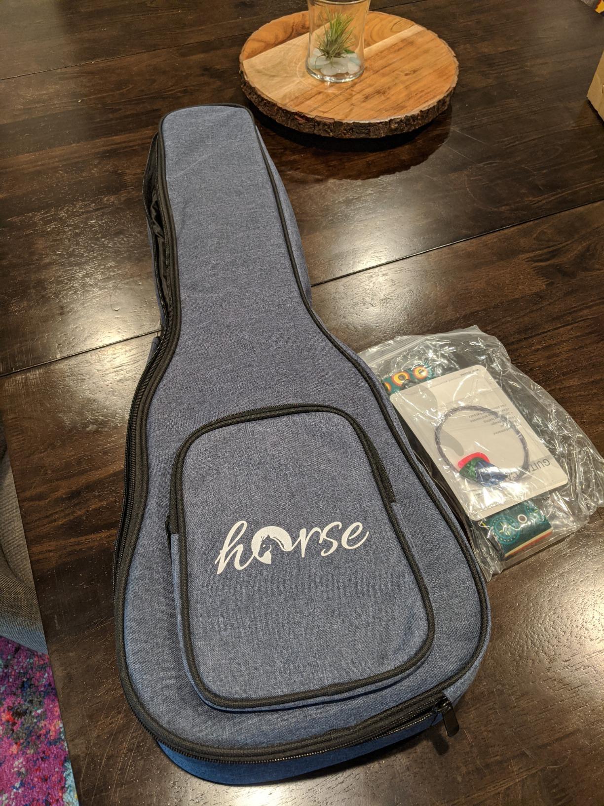 Baritone Ukulele, 30 Inch Professional Musical Instrument Ukelele for Adults Horse Uke Beginner Kit W/Gig Bag Strap OEM Strings Hawaiian Guitar Ukalalee Yukalalee Ukalele Yukelele customer photo 2