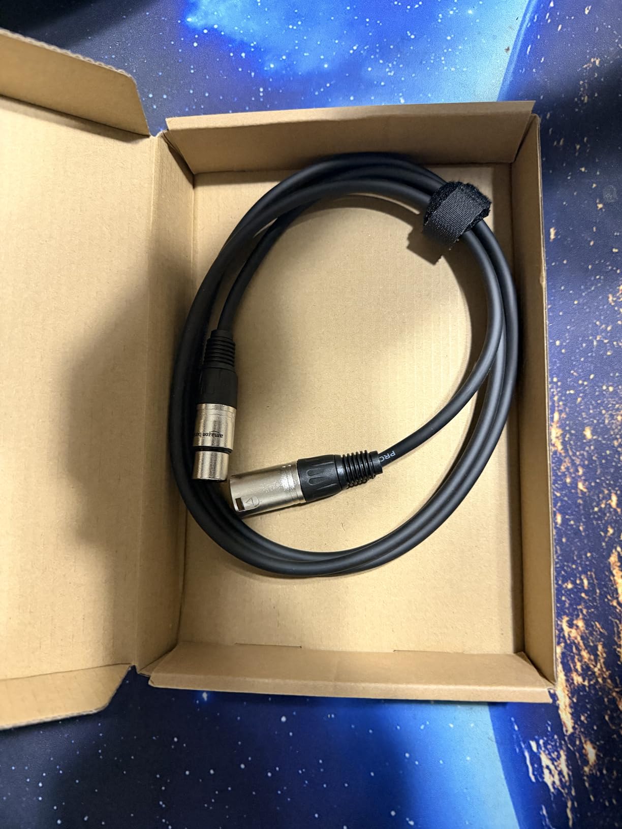 Amazon Basics 2-Pack XLR Microphone Cable for Speaker or PA System, All Copper Conductors, 6MM PVC Jacket, 10 Foot, Black customer photo 1