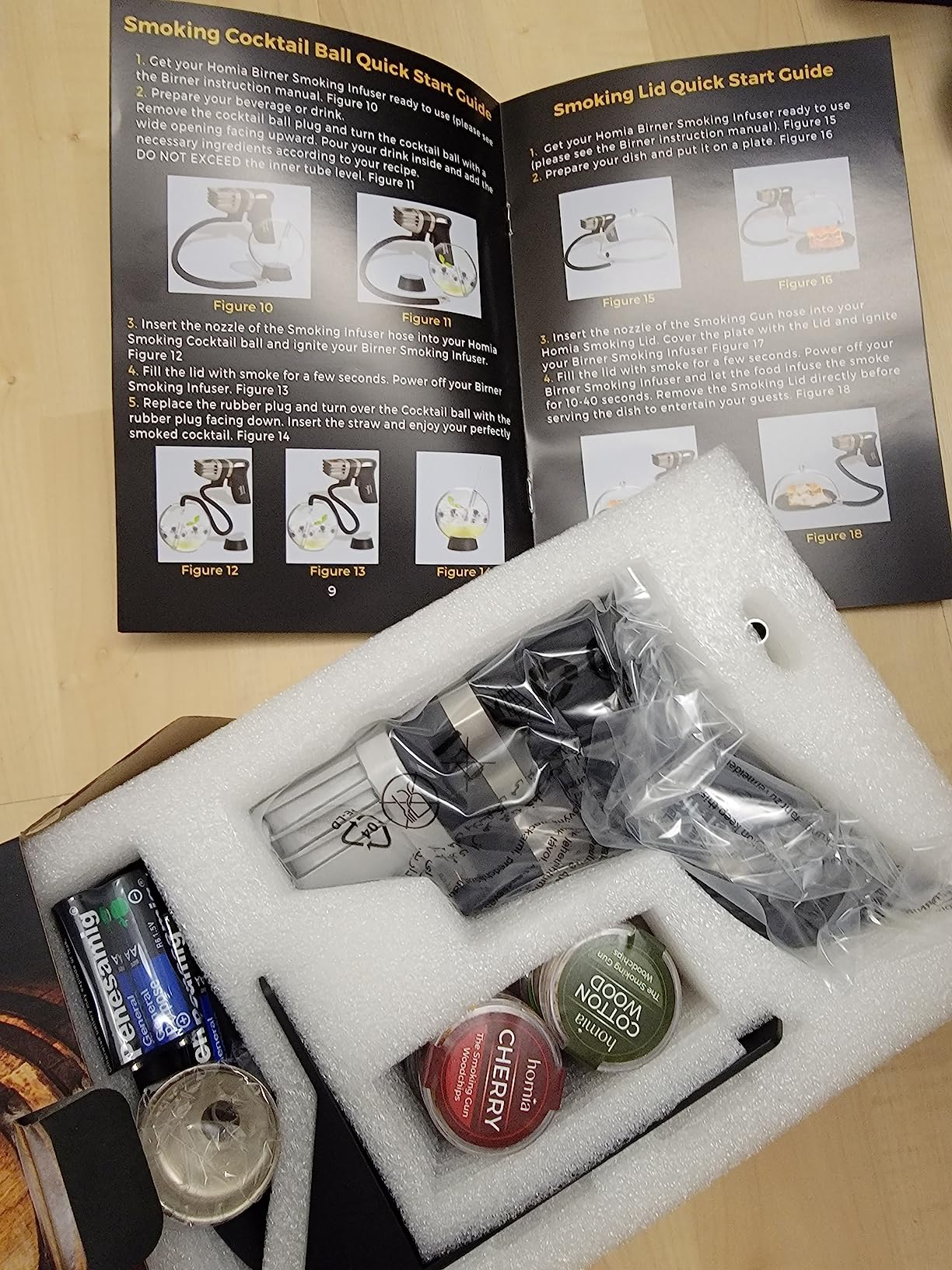 Cocktail Smoker Kit - Whiskey Smoker Kit - Smoke Infuser Birner PRO - Starter Kit, 11 PCS, with Accessories and Wood Chips customer photo 2