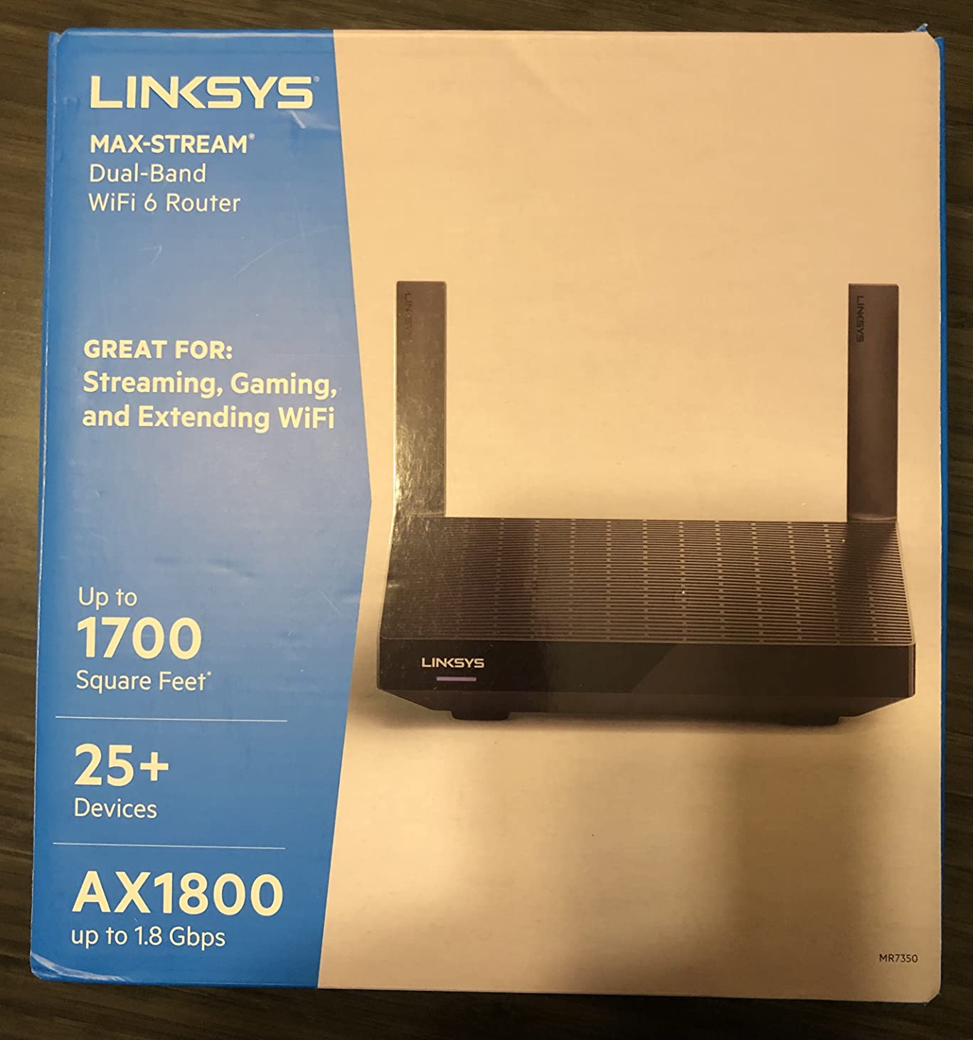 Linksys Mesh Wifi 6 Router, Dual-Band, 1,700 Sq. ft Coverage, 25+ Devices, Speeds up to (AX1800) 1.8Gbps - MR7350 customer photo 2