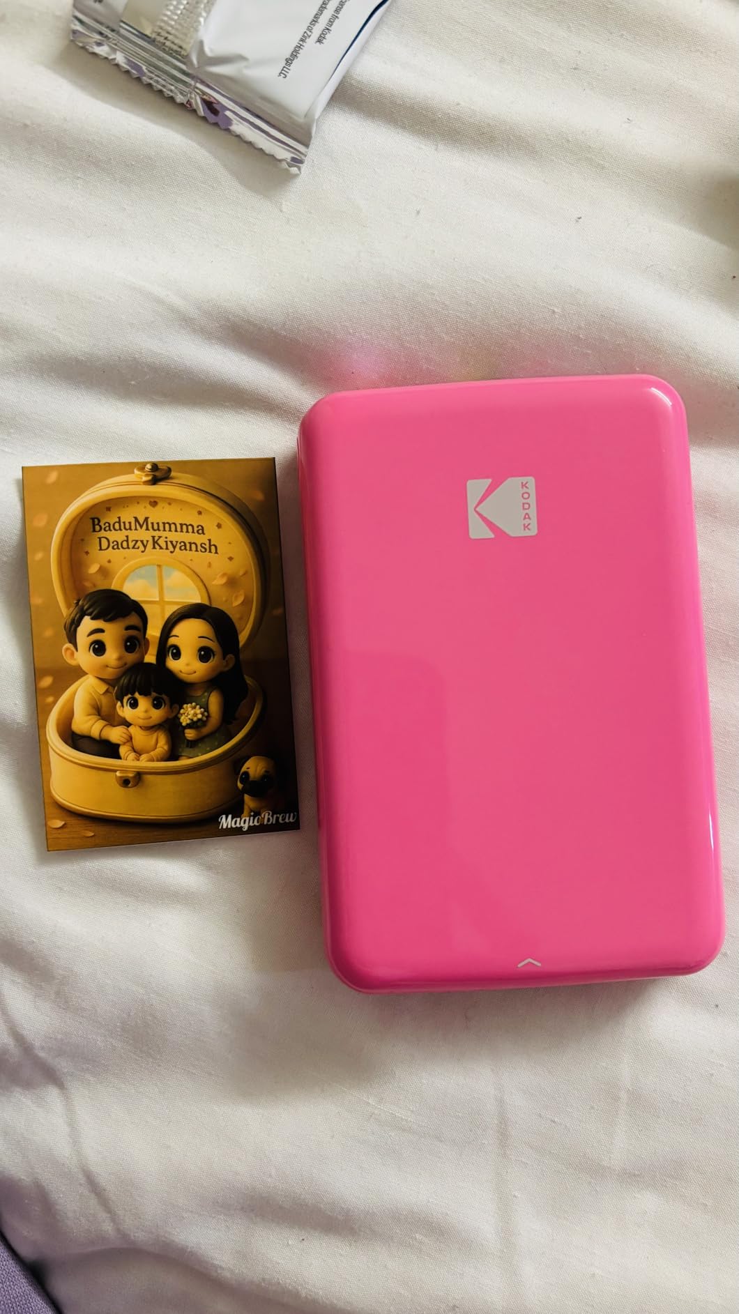 KODAK Step Instant Smartphone Photo Printer - Portable Mini Color Wireless Mobile Printer - Zink 2x3 Sticky-Back Photos - Bluetooth for iOS & Android - Editing App - White customer photo 2