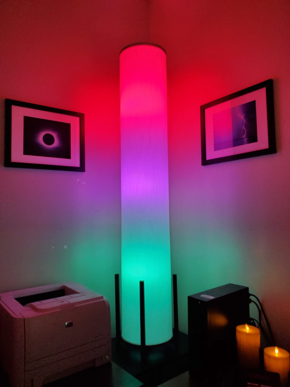 A19 LED Smart Light Bulb - White and Color Ambiance - 60W Indoor Light Bulb - Control with Hue App - Works with Alexa, Google Assistant and Apple Homekit - 3 Pack customer photo 1