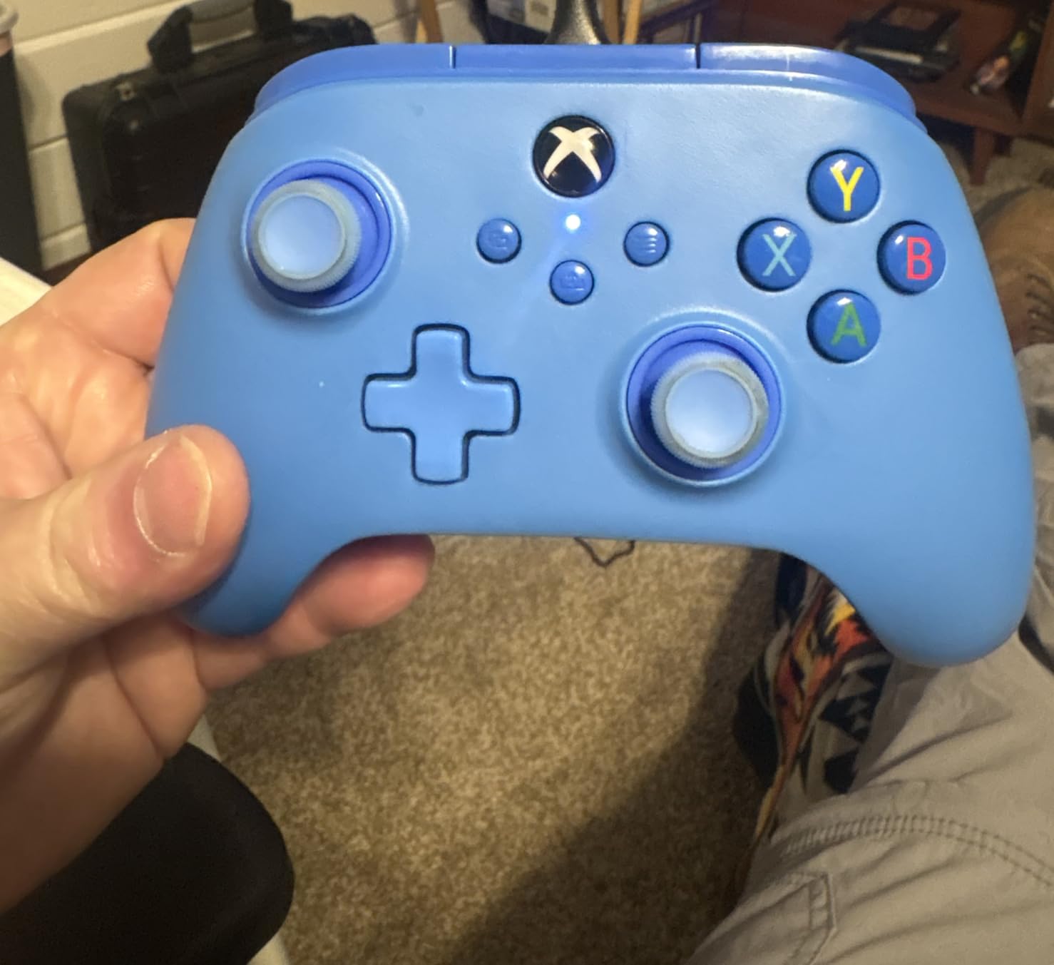 PowerA Wired Controller for Xbox Series X|S - blue, gamepad, video game/gaming controller, works with Xbox One, Officially Licensed customer photo 2