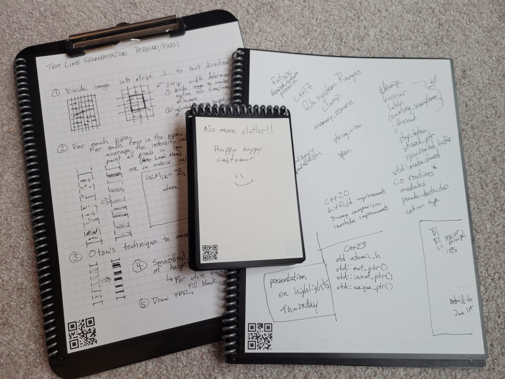 Rocketbook Matrix Smart Reusable Graph Paper Notebook customer photo 1
