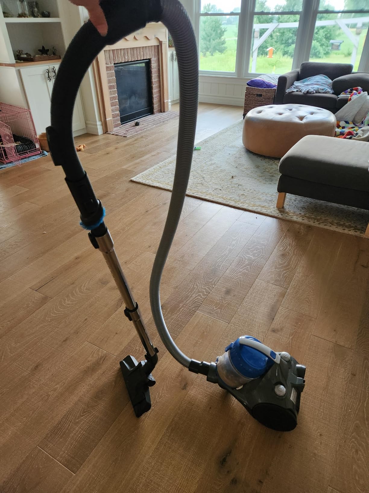 Eureka Bagless Canister Vacuum Cleaner, Lightweight Vac for Carpets and Hard Floors, w/Filter, Blue, Whirlwind NEN110B customer photo 2