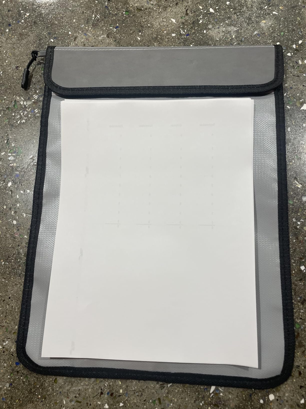 Upgraded Two Pockets Fireproof Document Bag (2000℉), andyer 15x11 Waterproof Fireproof Money Bag for Cash with Zipper customer photo 1