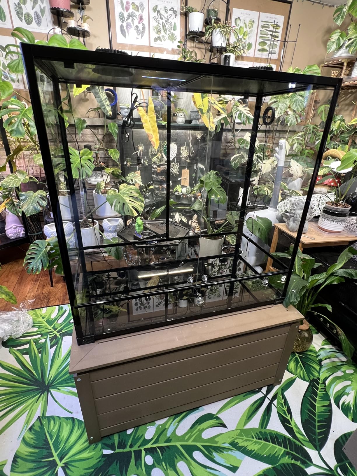 REPTI ZOO 50 Gallon Reptile Glass Tank Terrarium 2 in 1 Side Meshes customer photo 1