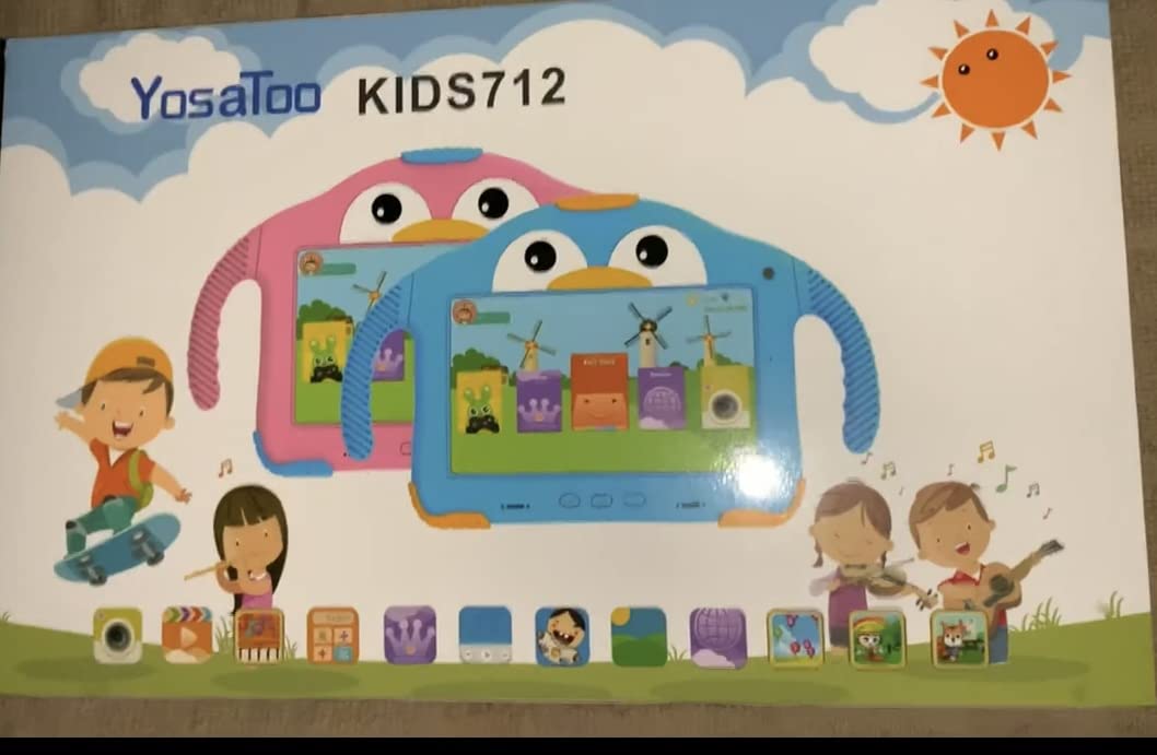 Kids Tablet 7 inch Tablet for Kids 3-7 32GB Toddler Tablets With Case WiFi Youtube Parental Control Kid Android Tablets for Toddlers Children Software Installed Lots of Learning Content for Girls 3-12 customer photo 1