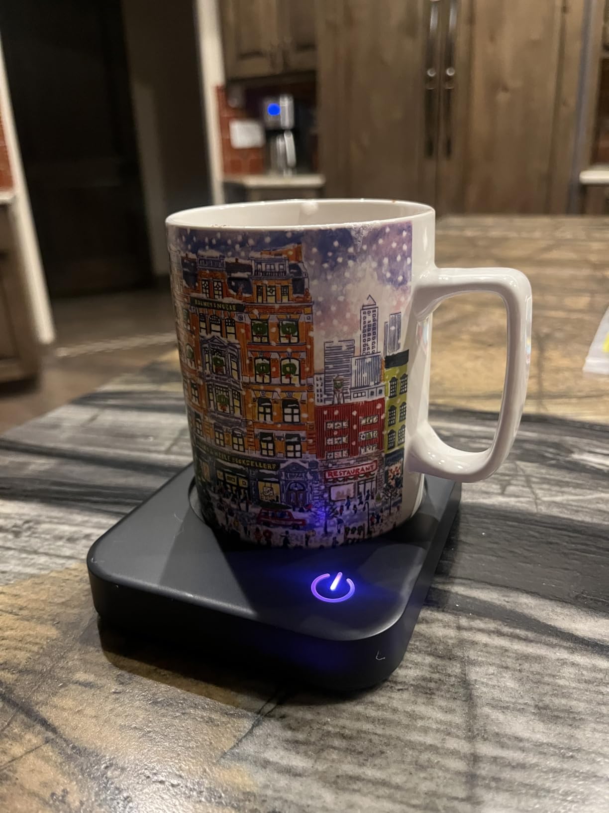 VOBAGA Coffee Mug Warmer for Desk with Auto Shut Off & 3-Temp Settings, Coffee Cup Warmer with Smart Safety Alert Home Office Accessory, Perfect for Coffee, Tea, Milk (No Mug) customer photo 2