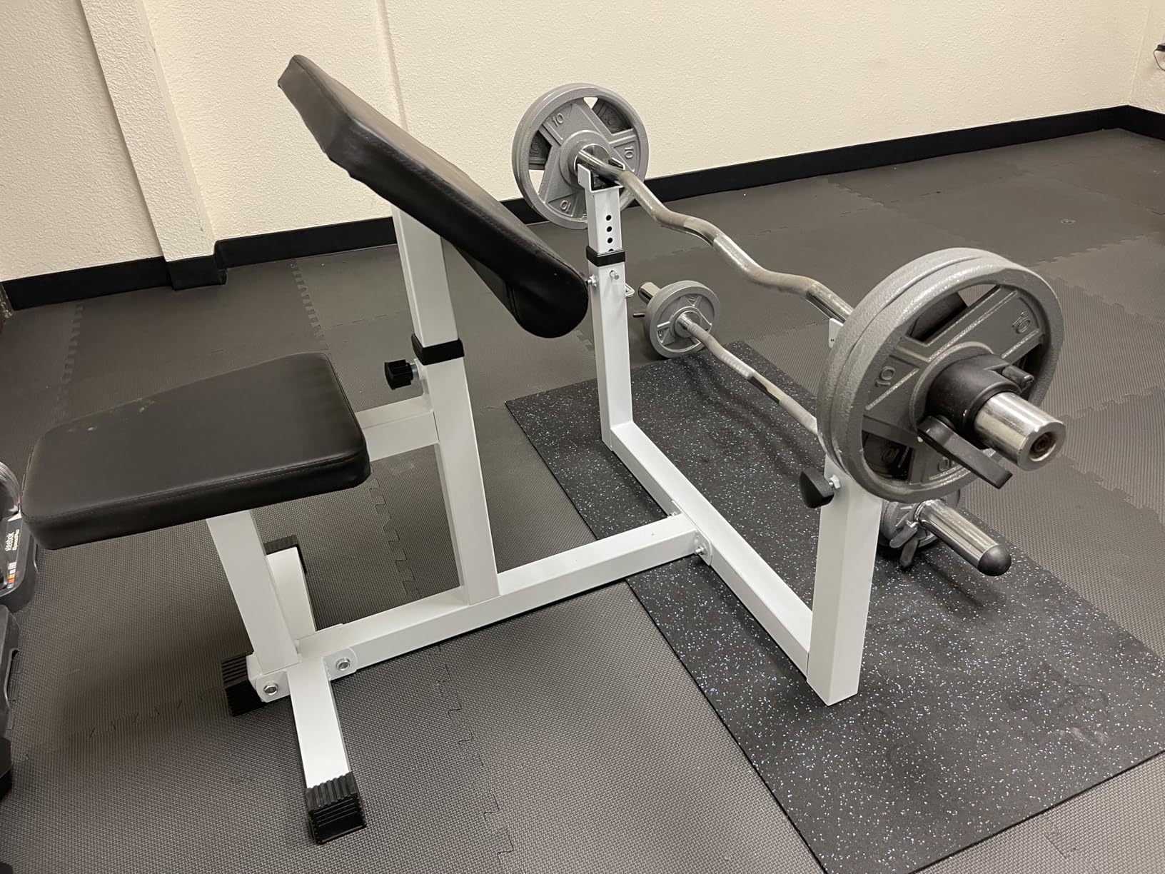 ANT MARCH Preacher Curl Weight Bench Seated Arm Isolated Barbell Dumbbell Biceps Station Home Gym Max load 450lIBS customer photo 1
