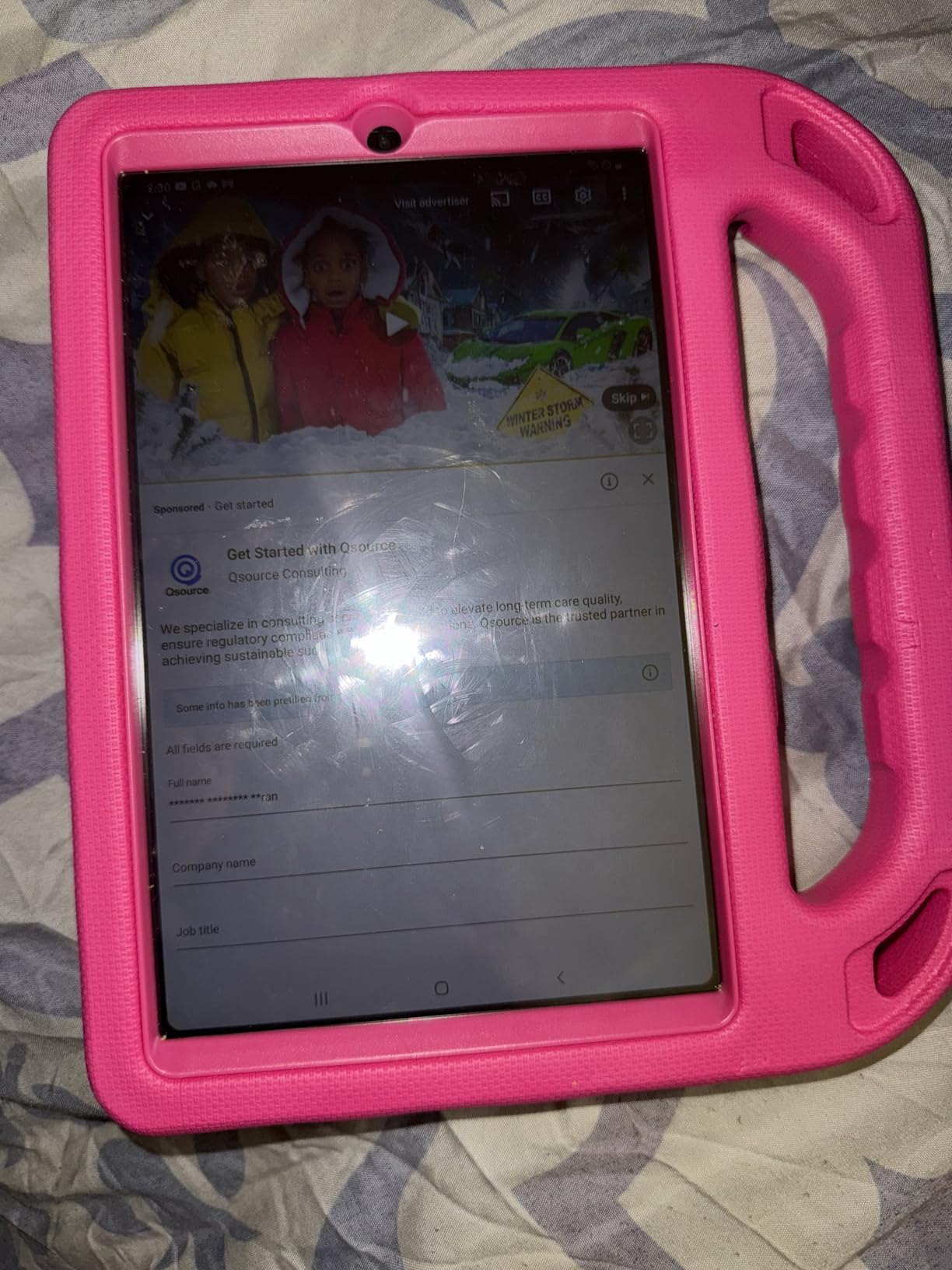 Samsung Galaxy Tab A 8.4 inch (2020) 32GB T307U WiFi+LTE Unlocked Mocha Tablet (Renewed) customer photo 1