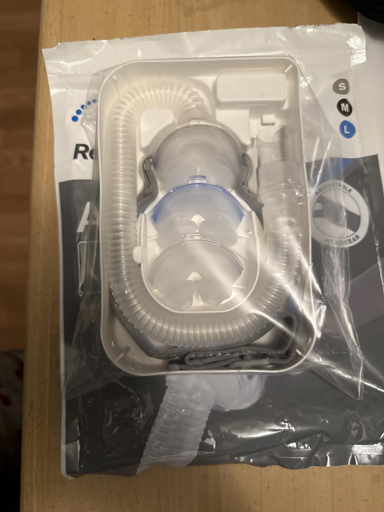 Resmed AirFit P10 Frame System - Replacement CPAP Frame System with Nasal Pillows Cushion - Headgear Not Included - Large customer photo 1