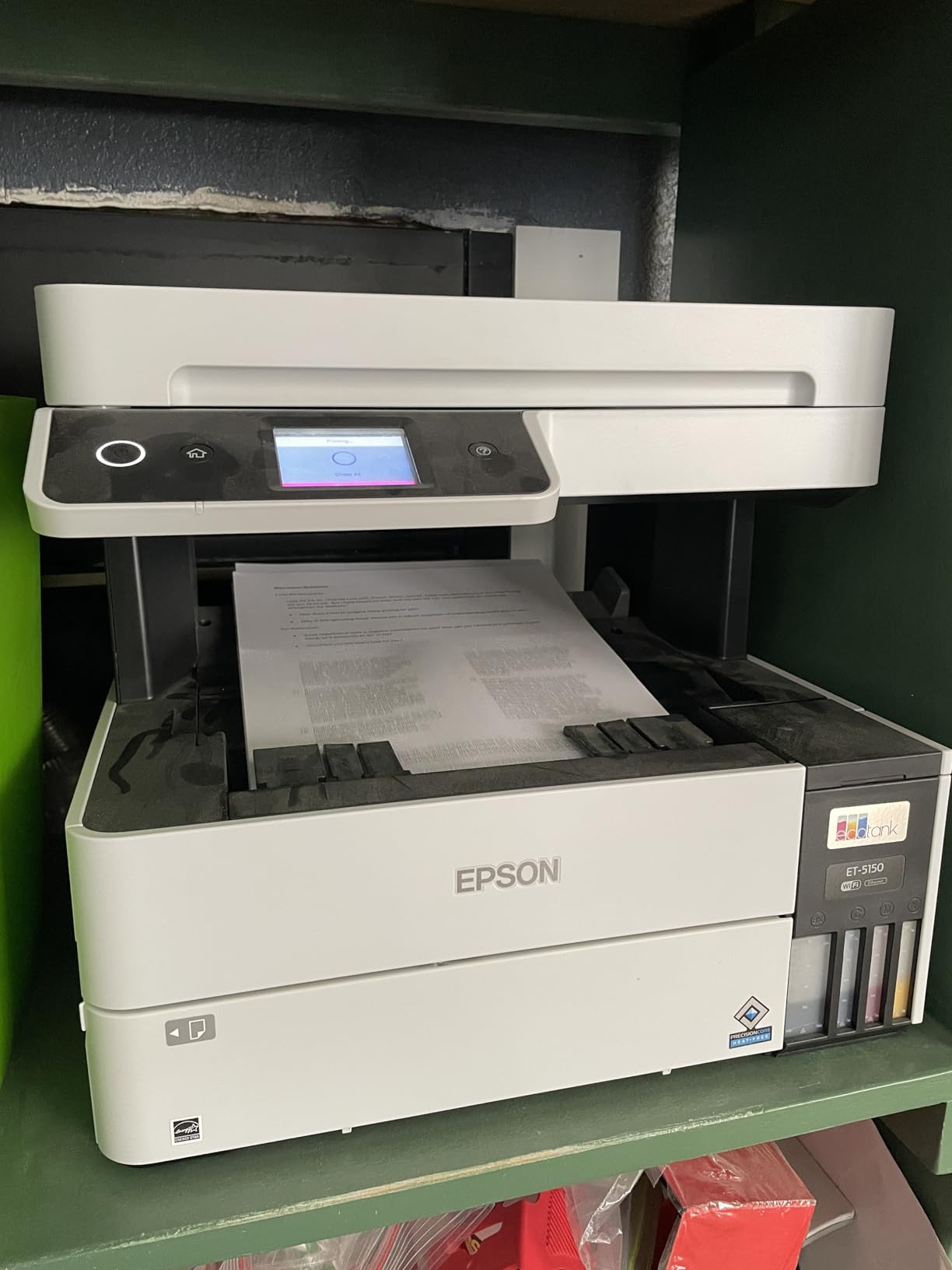 Epson EcoTank Pro ET-5150 Wireless Color All-in-One Supertank Printer with Scanner, Copier, Plus Auto Document Feeder, Large, White customer photo 2