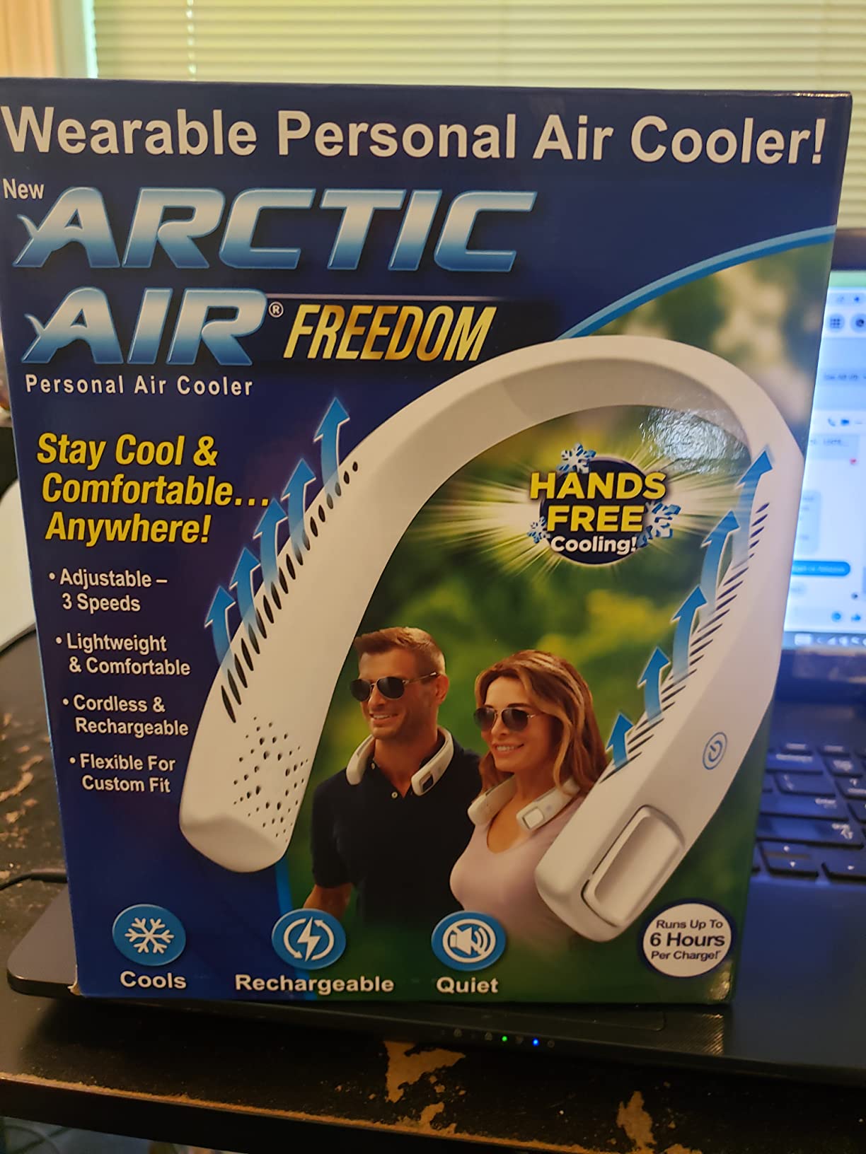 Arctic Air Freedom Personal Air Cooler - Portable 3-Speed Neck Fan, Hands-Free Wearable Design, Lightweight, Cordless And Rechargeable customer photo 2