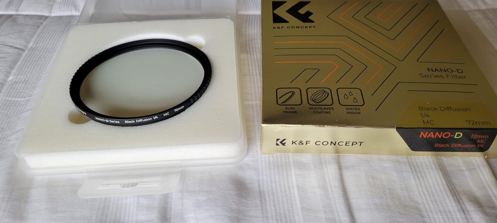 K&F CONCEPT 58mm Black Diffusion 1/4 Filter Mist Cinematic Effect Filter with 28 Multi-Layer Coatings Waterproof/Scratch Resistant for Video/Vlog/Portrait Photography customer photo 1