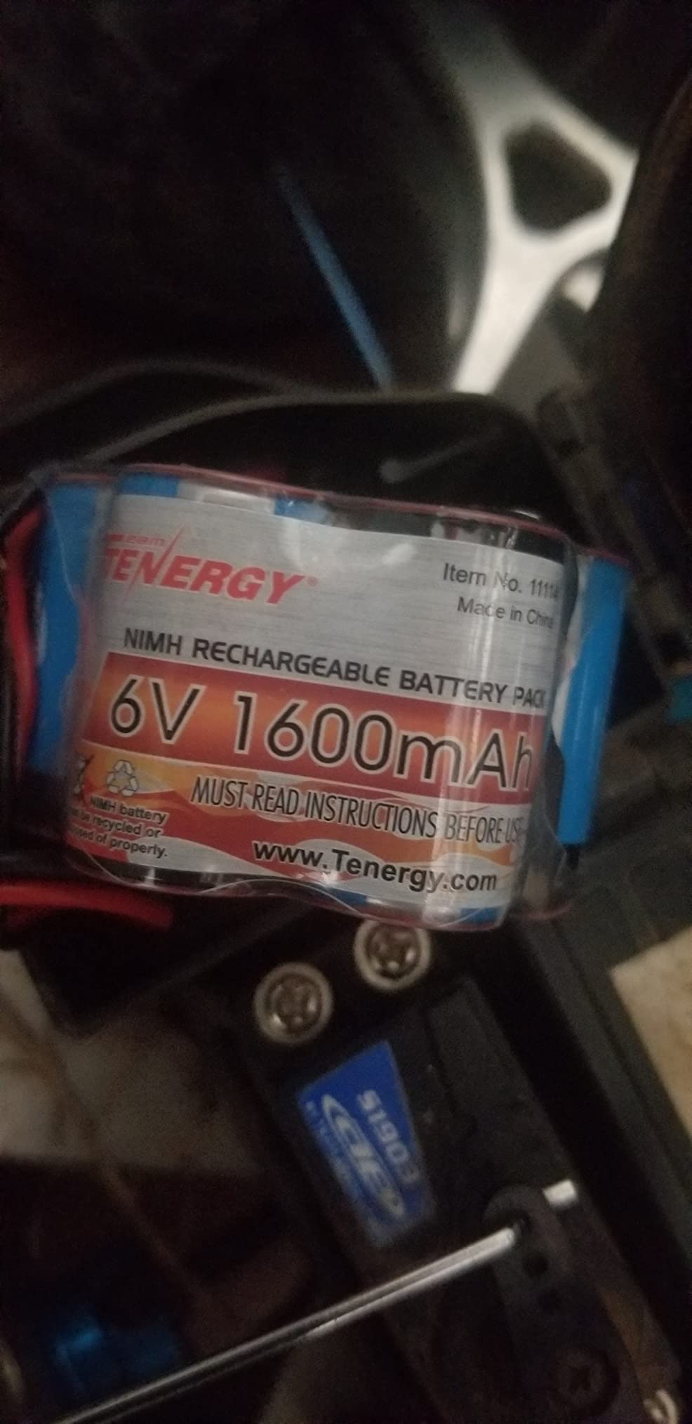 Tenergy 2 Pack 6V 1600mAh Rechargeable Side by Side Hump Battery Pack, NiMH Receiver Battery Pack with Hitec Connector for RC Trucks, RC Cars, and RC Hobby Electronics customer photo 2