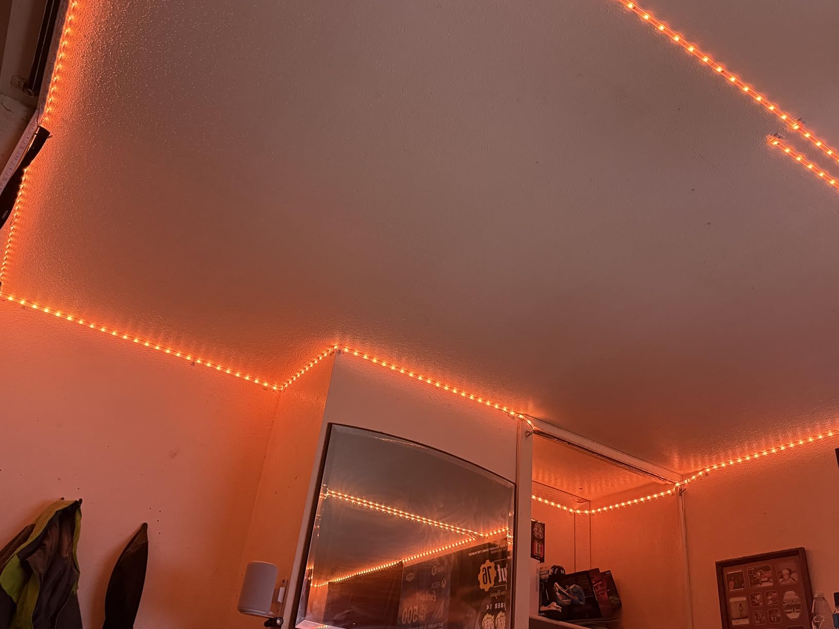 Govee 65.6 feet RGBIC LED Strip Lights for Bedroom, Smart Strip Lights Alexa Compatible, Color Changing LED Lights, Home Decor, 2 Rolls of 32.8 feet customer photo 1