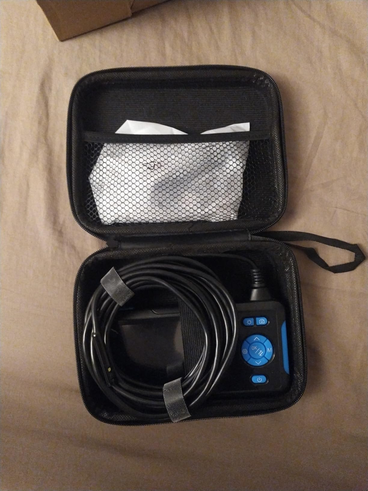 Industrial Endoscope Borescope Inspection Camera with Light, Dual Lens Snake Drain Bore Scople Digital Cameras 1080P, 4.3 Inch LCD Screen, 16.5FT Semi-Rigid Cable customer photo 1