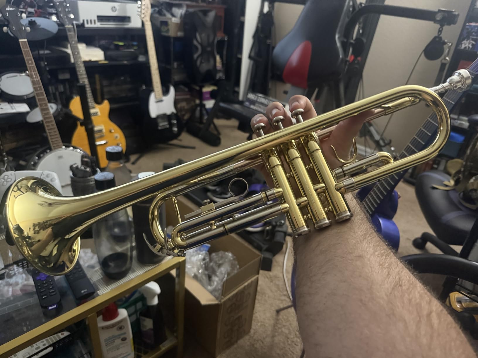 Trumpet Herche Superior Bb Trumpet M1 | Professional Instruments for all levels | MONEL VALVES | Rosebrass/Nickel-Silver/Gold customer photo 2