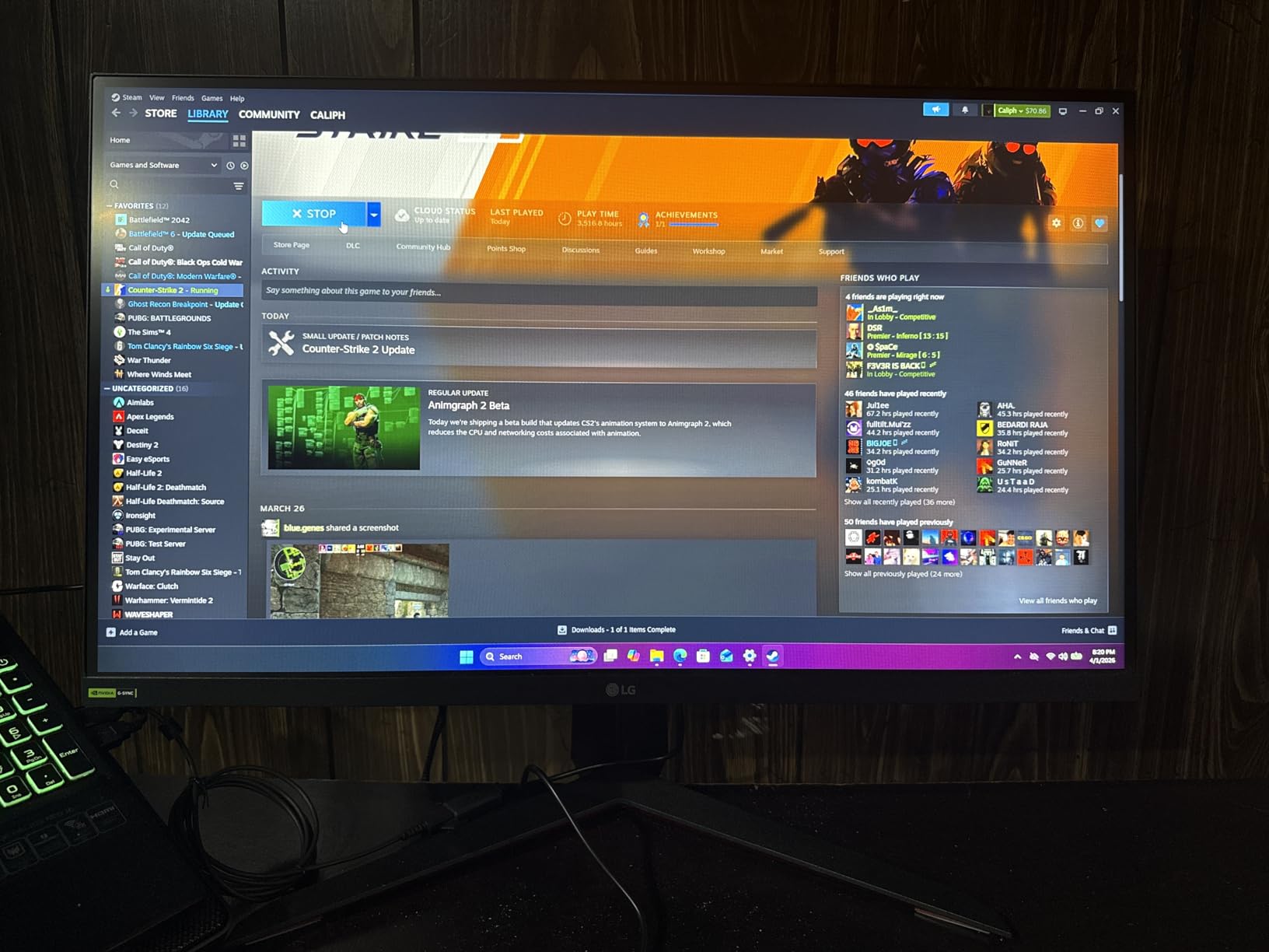 LG 27GP750-B 27 inch Ultragear FHD (1920 x 1080) IPS Gaming Monitor with 1ms Response Time and 240Hz Refresh Rate, NVIDIA G-SYNC Compatible with AMD FreeSync Premium customer photo 2