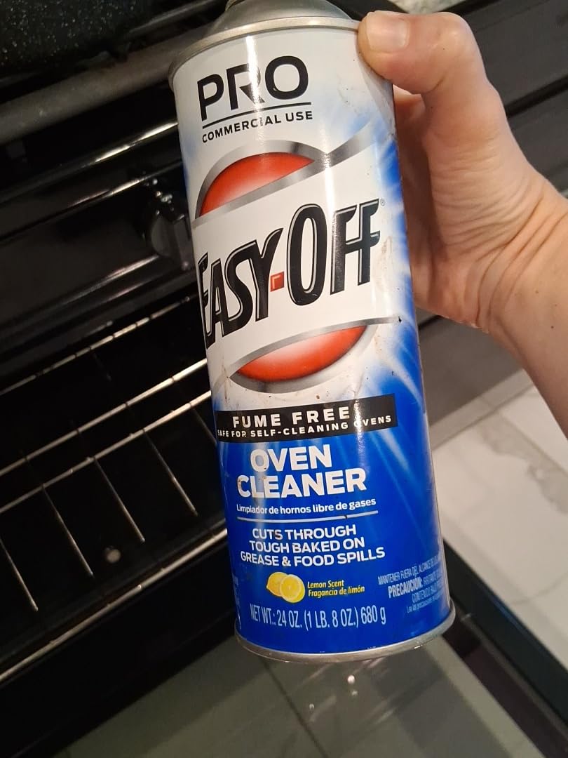 Easy-Off Fume Free PRO size Oven Cleaner Foam, Removes Grease & Burned-On Food, For Ovens, Air Fryers & More 24oz customer photo 2