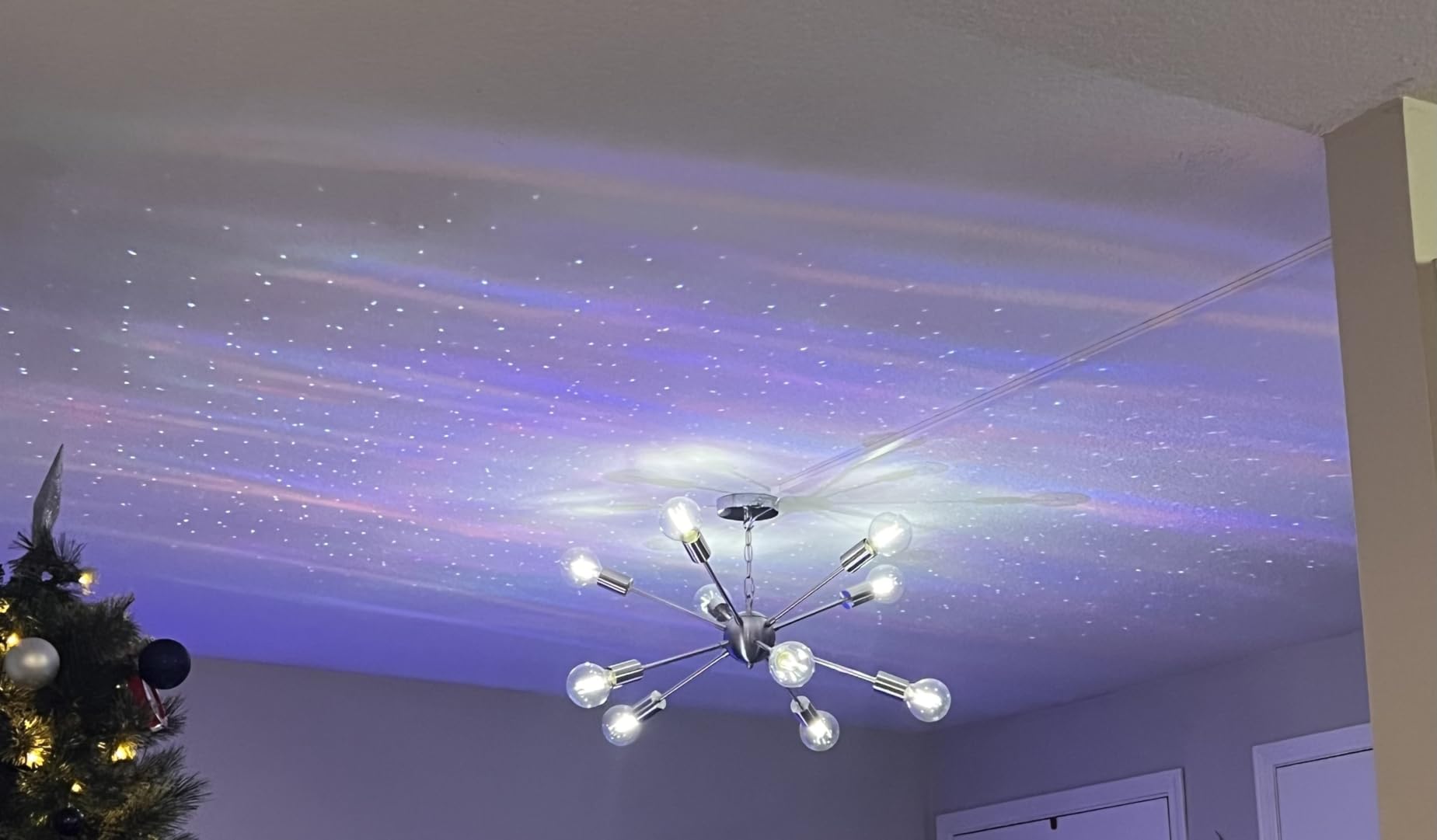 Rossetta Star Projector, Galaxy Projector for Bedroom Nebula Night Light Projector with White Noise, Bluetooth Speaker, Timer and Remote customer photo 1
