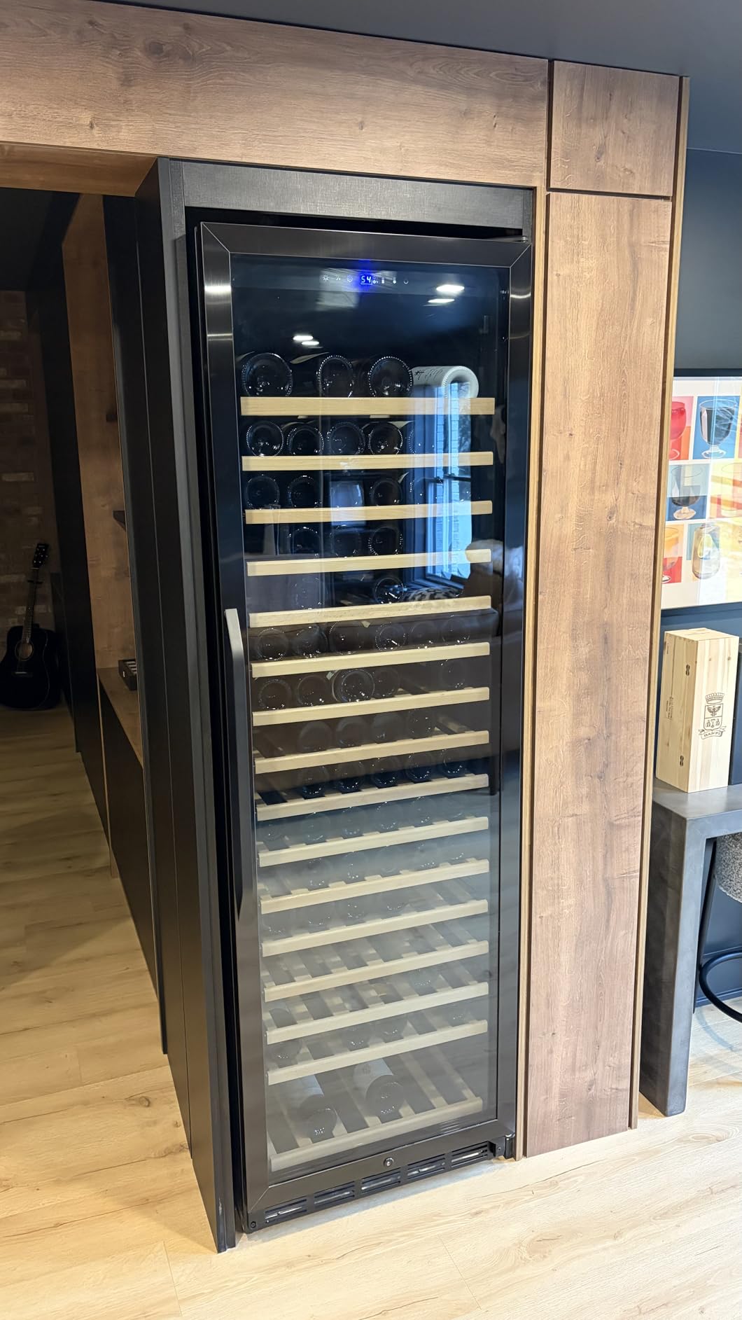Upgraded 190 Bottles Wine Cooler Refrigerator, 24 Inch Wide Wine Fridge with Professional Temperature Control System, Freestanding or Built-in Installation customer photo 1