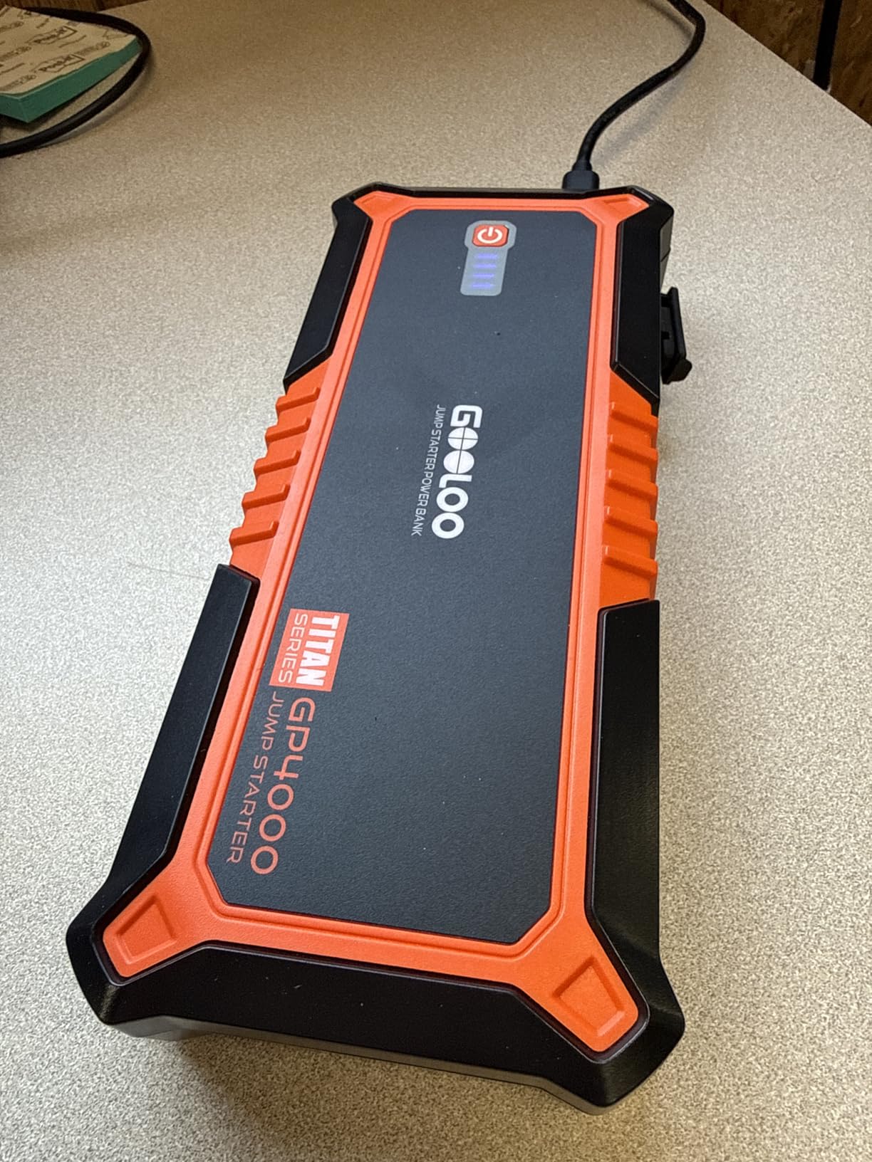 GOOLOO GP4000 Jump Starter 4000A Peak Car Starter (All Gas,up to 10.0L Diesel Engine) SuperSafe 12V Lithium Jump Box, Auto Battery Booster Pack, Portable Power Pack with USB Quick Charge and Type C Port customer photo 2