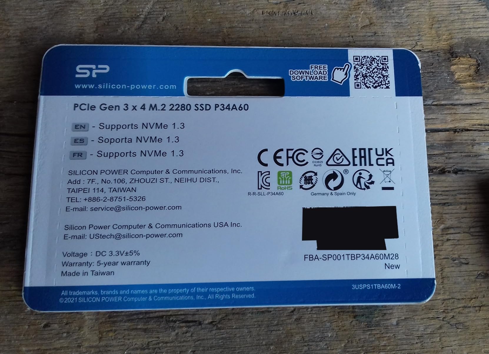 Silicon Power 128GB NVMe M.2 PCIe Gen3x4 2280 SSD (SP128GBP34A60M28) customer photo 2