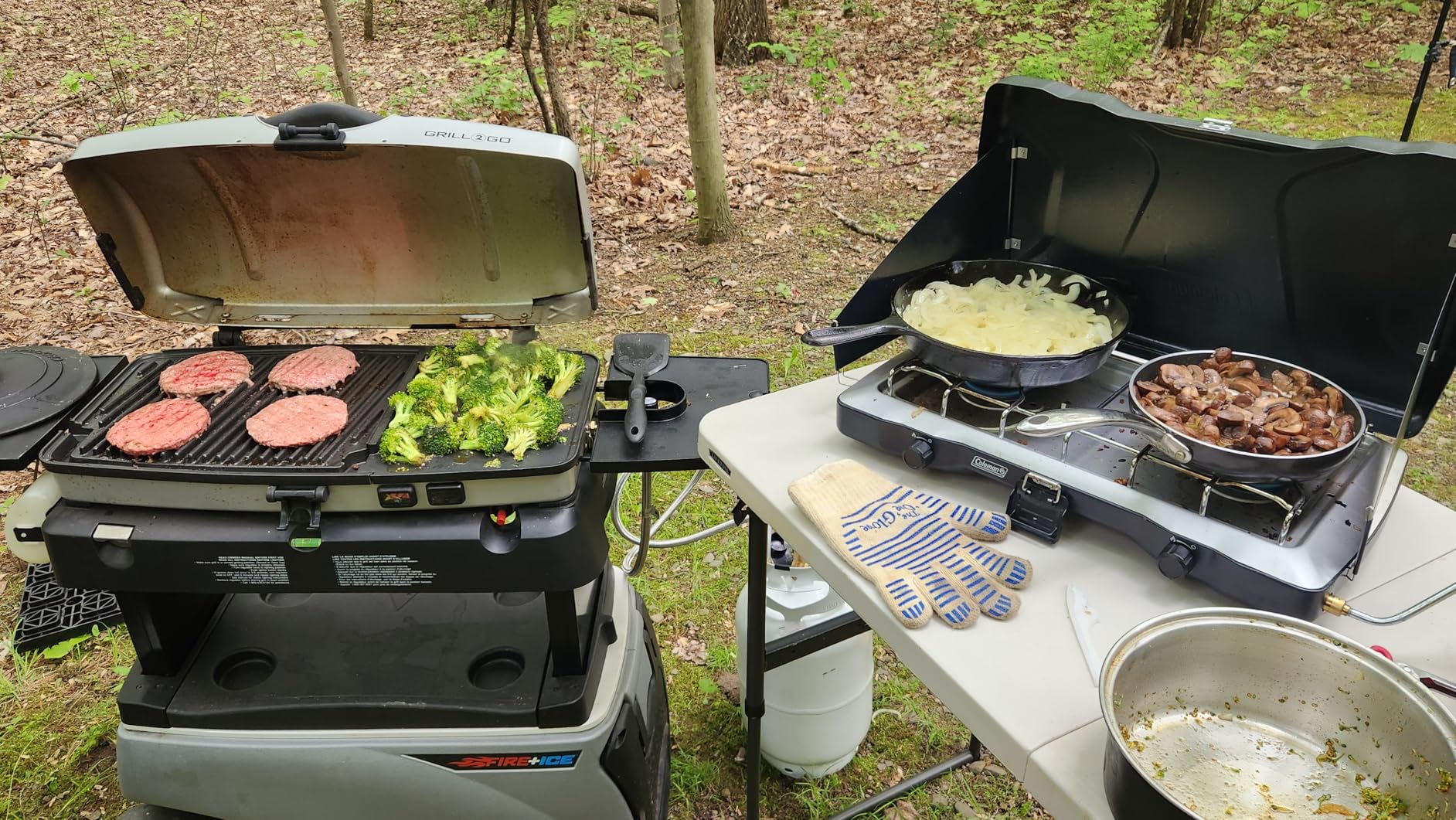 Coleman Triton 2-Burner Propane Stove, Portable Camping Cooktop with 2 Adjustable Burners & Wind Guards, 22,000 BTUs of Power customer photo 2